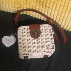 Brand New Rattan Crossbody Bag